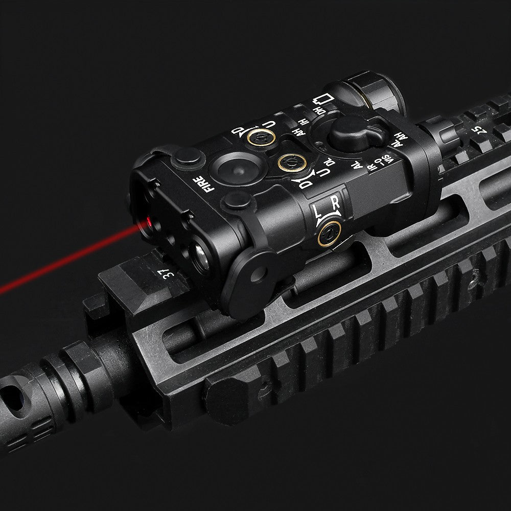 WADSN SISTEMA DI PUNTAMENTO LASER ROSSO/IR CON LUCE LED NERO (WD06093-B)
