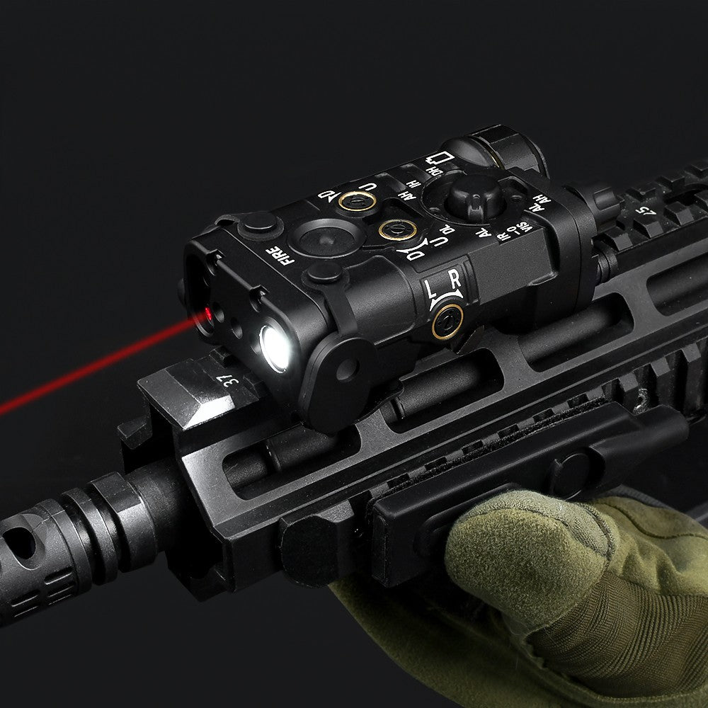 WADSN SISTEMA DI PUNTAMENTO LASER ROSSO/IR CON LUCE LED NERO (WD06093-B)