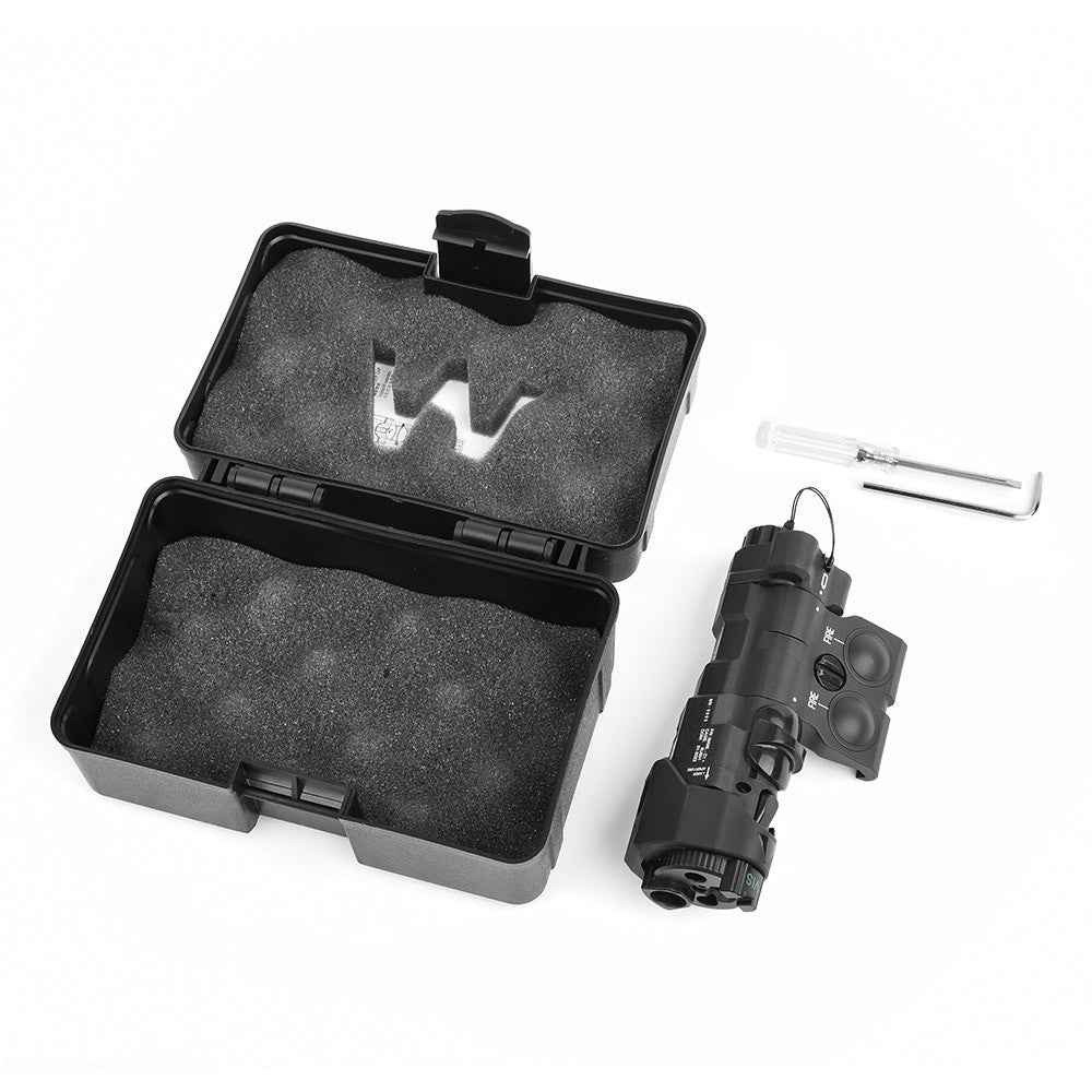 WADSN SISTEMA DI PUNTAMENTO LASER ROSSO/IR CON LUCE LED/LED IR NERO (WD6075-B)
