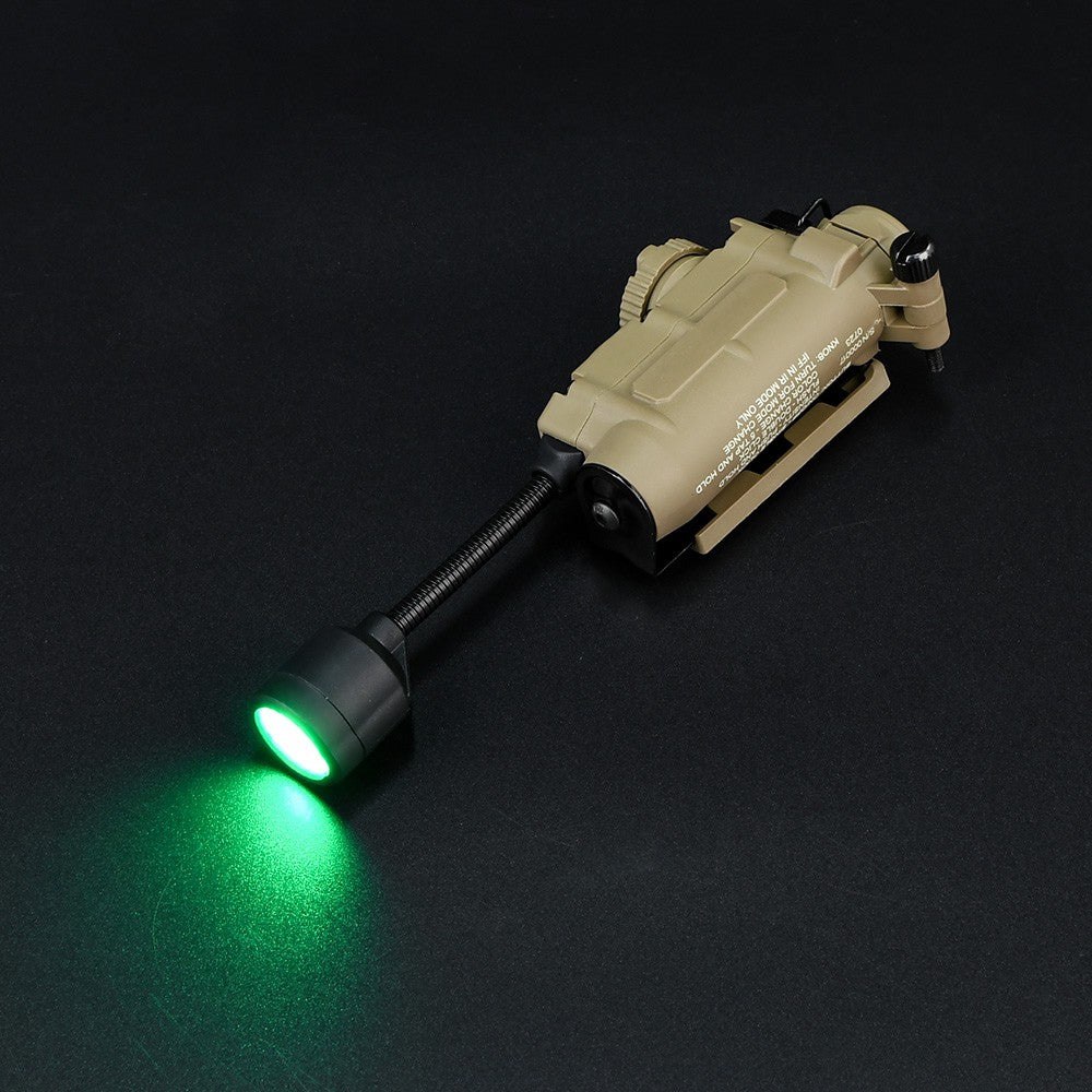 WADSN TORCIA TATTICA LED/IR PER ELMETTI DARK EARTH (WD05001-T)
