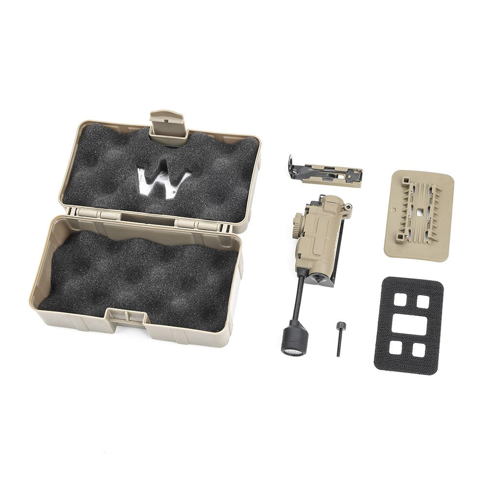WADSN TORCIA TATTICA LED/IR PER ELMETTI DARK EARTH (WD05001-T)