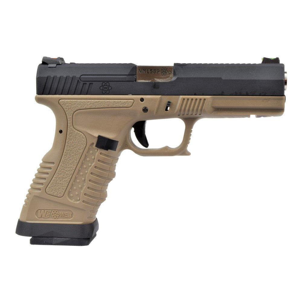 WE PISTOLA A GAS BLOWBACK GP1799 TE NERA/TAN/SILVER (WGP-2)