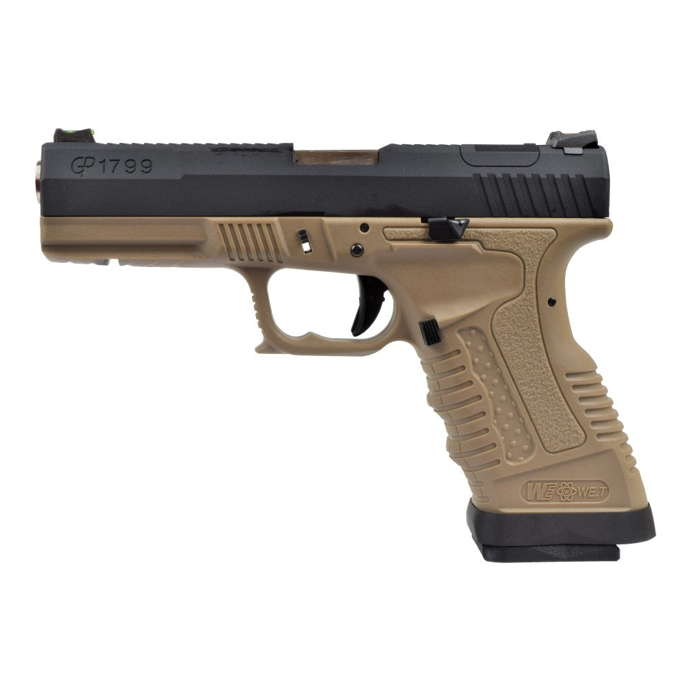 WE PISTOLA A GAS BLOWBACK GP1799 TE NERA/TAN/SILVER (WGP-2)