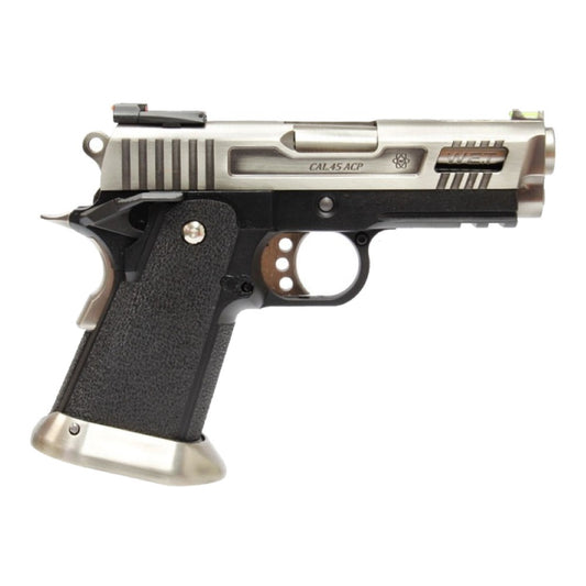 WE PISTOLA A GAS HI-CAPA 3.8 BABY HICAPA WET-1 VELOCIRAPTOR SILVER ARGENTO/NERA(WH8WET-1)