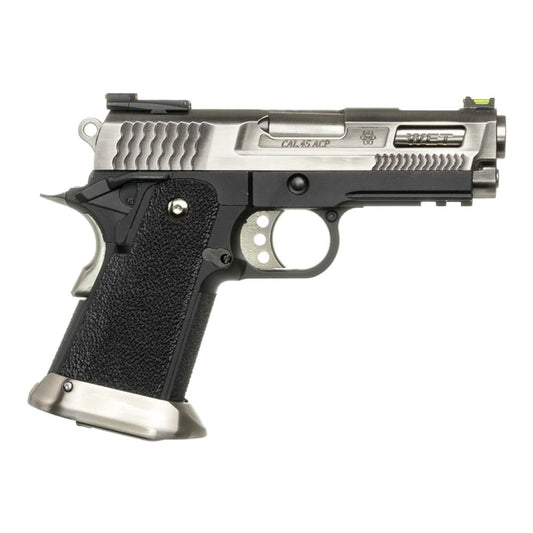 WE PISTOLA A GAS HI-CAPA 3.8 BABY HICAPA WET-2 BRONTOSAURUS SILVER ARGENTO/NERA (WH8WET-2)