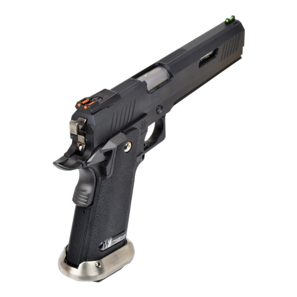 WE PISTOLA A GAS HI-CAPA 6.0 HICAPA DA TIRO I-REX B NERA / SILVER BARREL (WH18B2-BKSV)