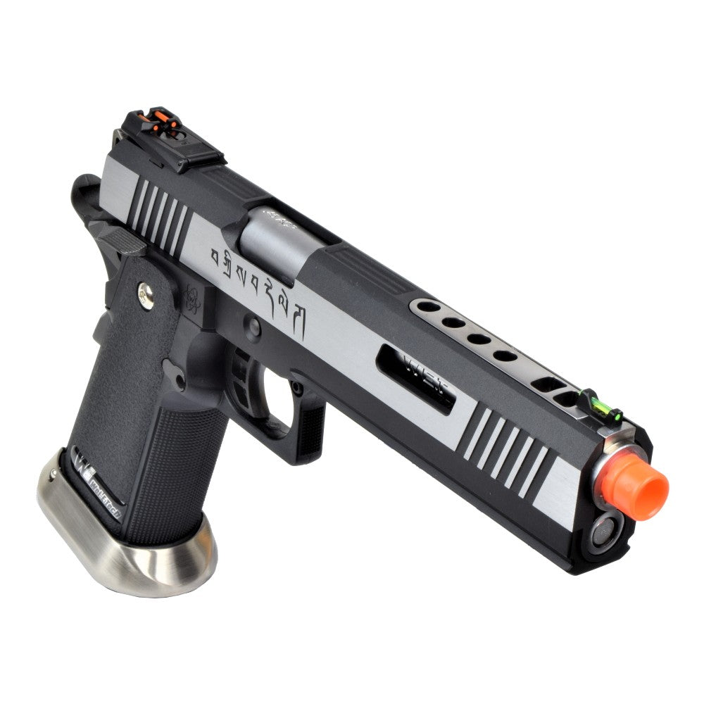 WE PISTOLA A GAS HI-CAPA 6.0 HICAPA DA TIRO I-REX FORCE SILVER / SILVER BARREL (WH18-2TSV)