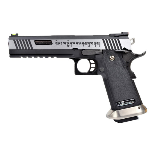 WE PISTOLA A GAS HI-CAPA 6.0 HICAPA DA TIRO I-REX FORCE SILVER / SILVER BARREL (WH18-2TSV)
