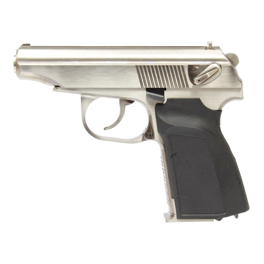 WE PISTOLA A GAS MAKAROV CON SILENZIATORE MK SILVER (WE-MA01SV)