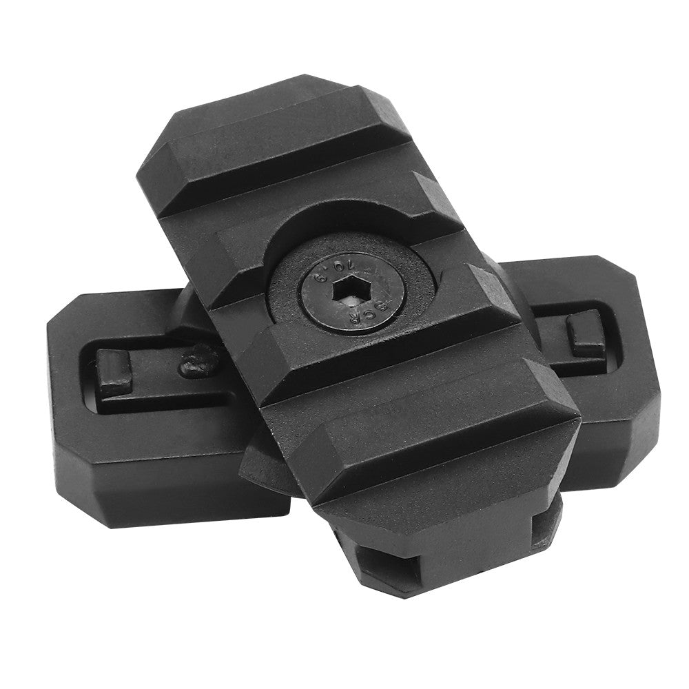 WOSPORT 2 SLITTE ROTANTI ACCESSORI PER ELMETTI CON GUIDA 19mm NERE (WO-HL51)
