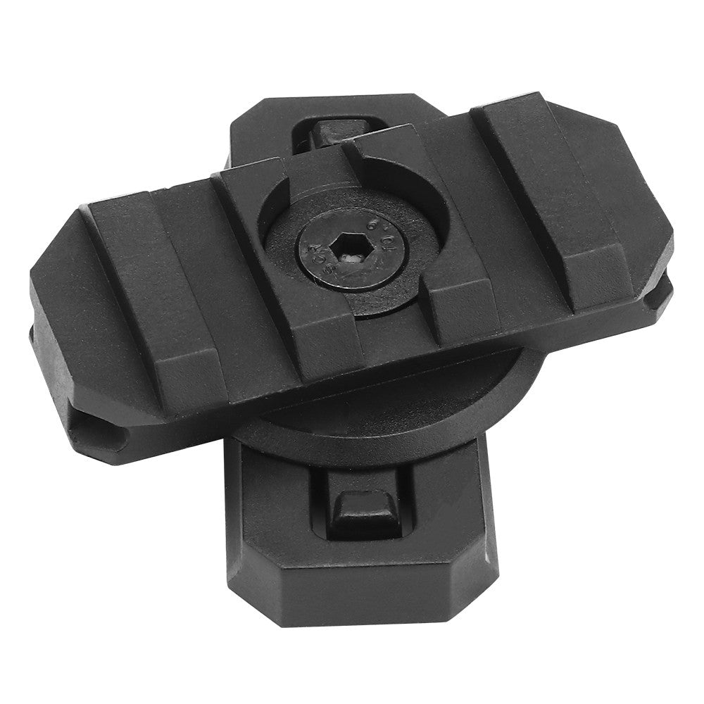 WOSPORT 2 SLITTE ROTANTI ACCESSORI PER ELMETTI CON GUIDA 19mm NERE (WO-HL51)