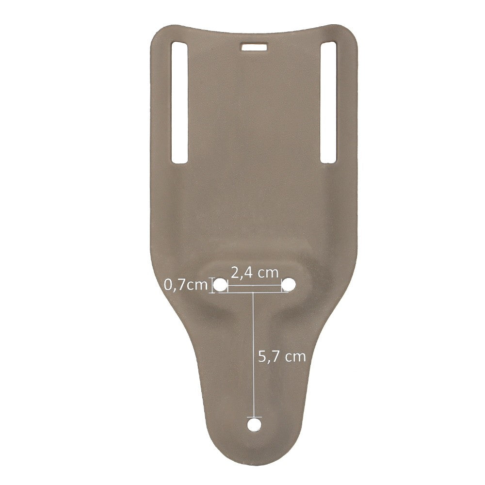 WOSPORT ADATTATORE LUNGO BASSO DA CINTURA PER FONDINE QUICK PULL TAN (WO-GB56T)