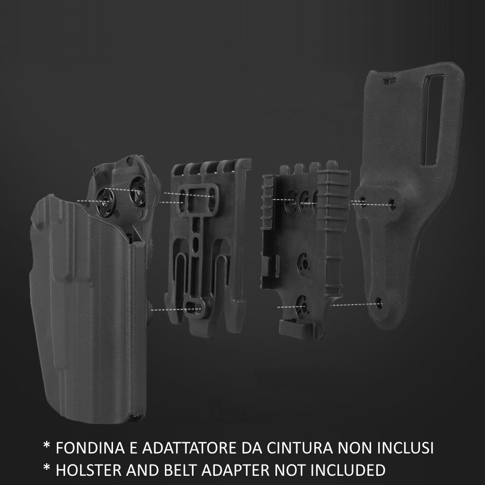 WOSPORT ADATTATORE QLS QD PER FONDINA QUICK PULL NERO (WO-GBAC2B)