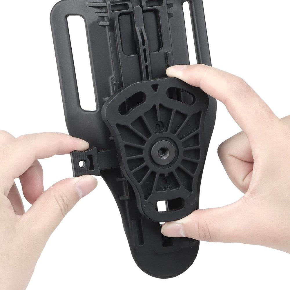 WOSPORT ADATTATORE REGOLABILE DA CINTURA PER FONDINA QLS QUICK PULL NERO (WO-GB60B)