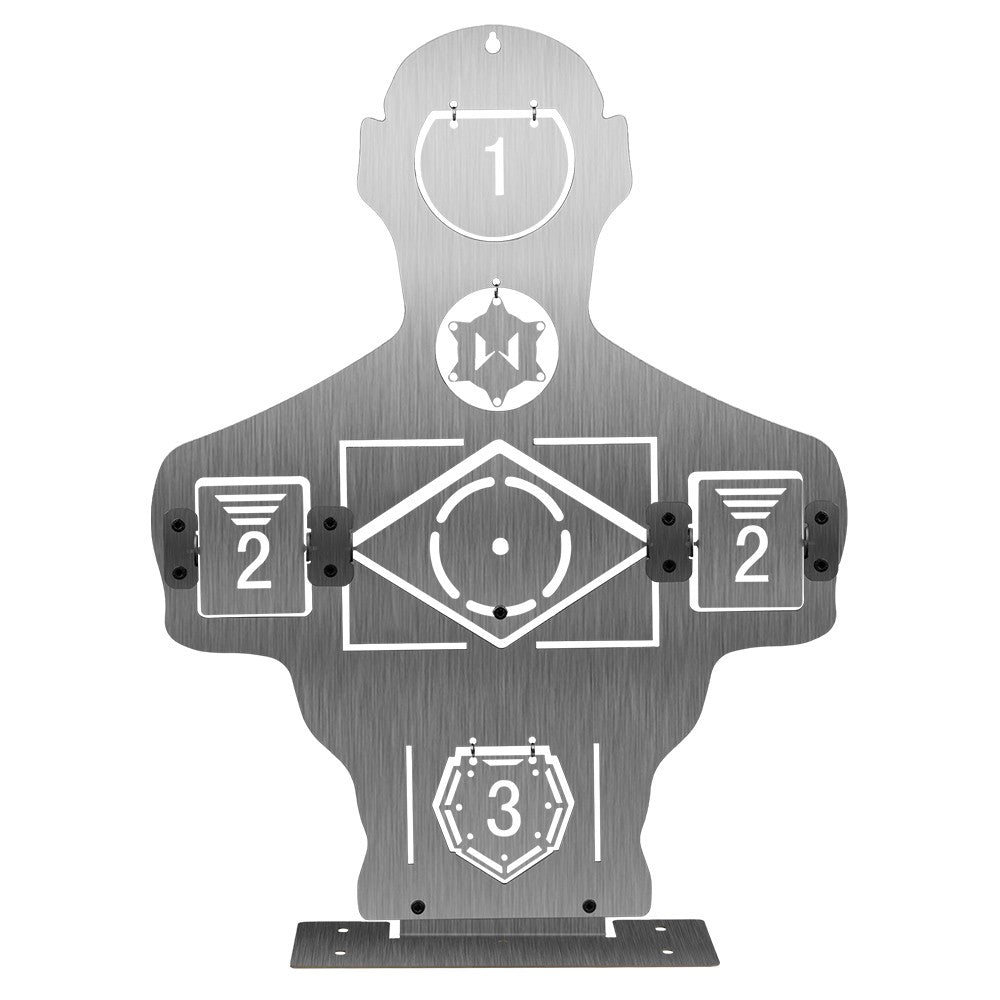 WOSPORT BERSAGLIO MEZZO BUSTO IN METALLO CON TARGET MULTIPLI (WO-TG37)