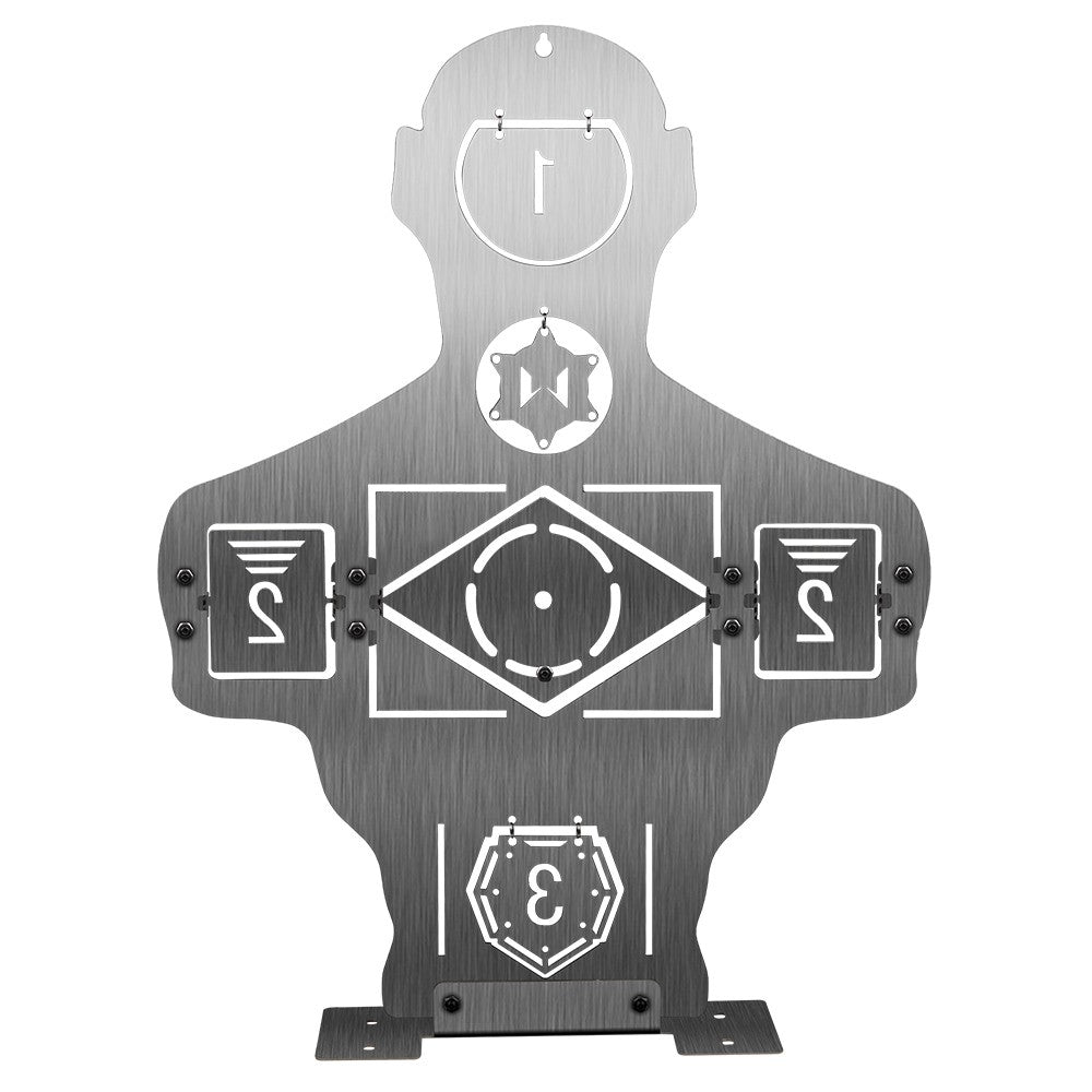 WOSPORT BERSAGLIO MEZZO BUSTO IN METALLO CON TARGET MULTIPLI (WO-TG37)