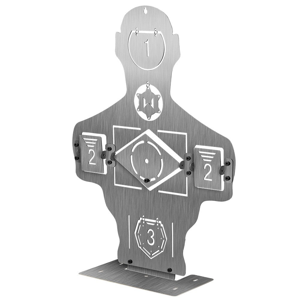 WOSPORT BERSAGLIO MEZZO BUSTO IN METALLO CON TARGET MULTIPLI (WO-TG37)