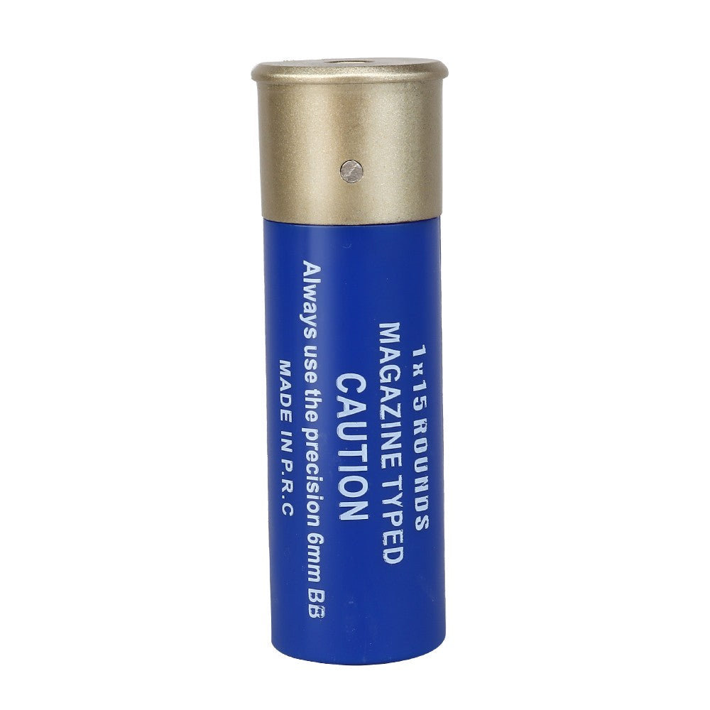 WOSPORT CARICATORE A CARTUCCIA 1X15 FUCILE A POMPA - 6 PEZZI BLU (WO-EX15BLU)