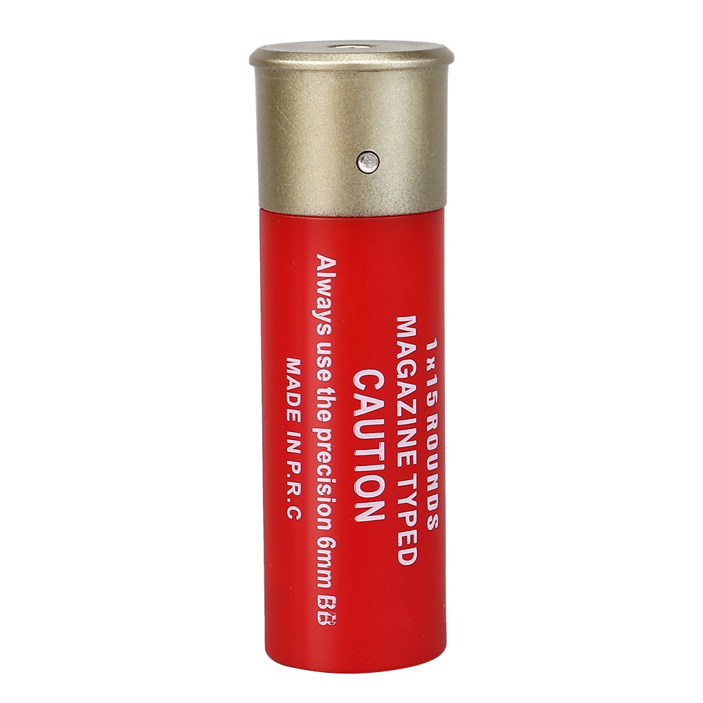 WOSPORT CARICATORE A CARTUCCIA 1X15 FUCILE A POMPA - 6 PEZZI ROSSO (WO-EX15RED)