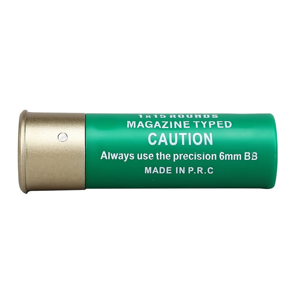 WOSPORT CARICATORE A CARTUCCIA 1X15 FUCILE A POMPA - 6 PEZZI VERDE (WO-EX15V)