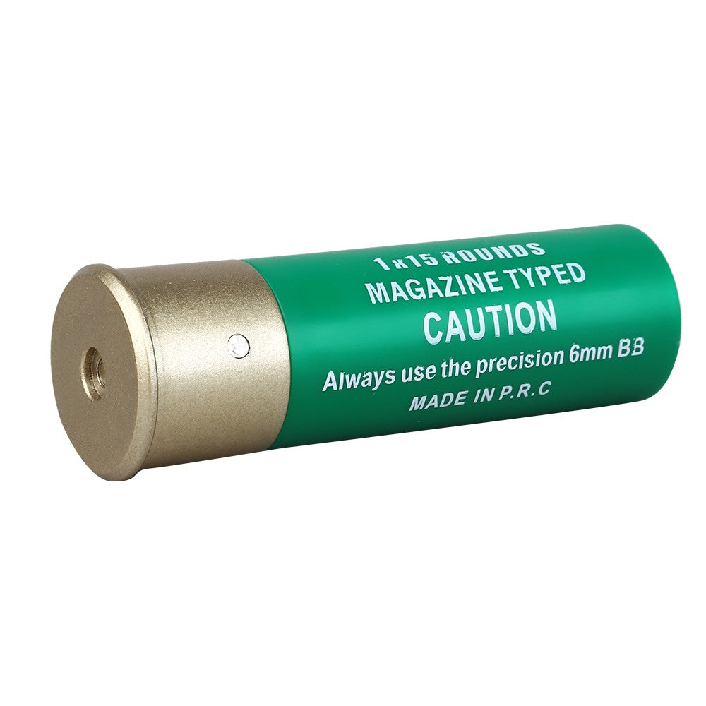 WOSPORT CARICATORE A CARTUCCIA 1X15 FUCILE A POMPA - 6 PEZZI VERDE (WO-EX15V)