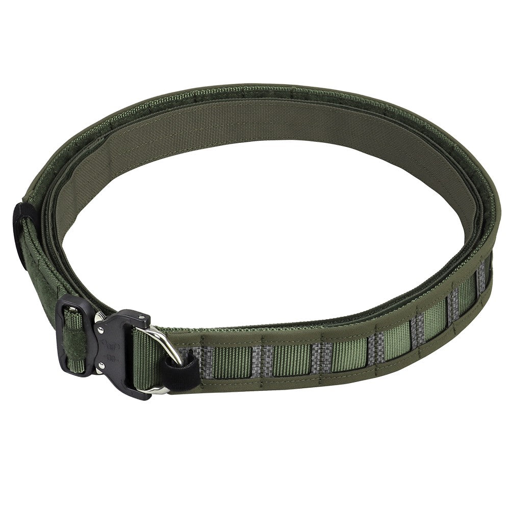 WOSPORT CINTURA TATTICA RINFORZATA SLIM CON COBRA QD COMBAT BELT VERDE RANGER GREEN (WO-BA28RG)