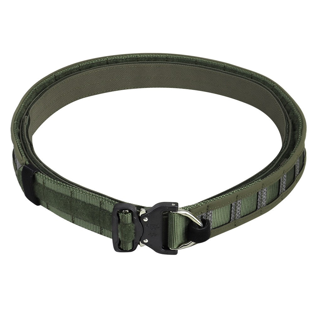 WOSPORT CINTURA TATTICA RINFORZATA SLIM CON COBRA QD COMBAT BELT VERDE RANGER GREEN (WO-BA28RG)