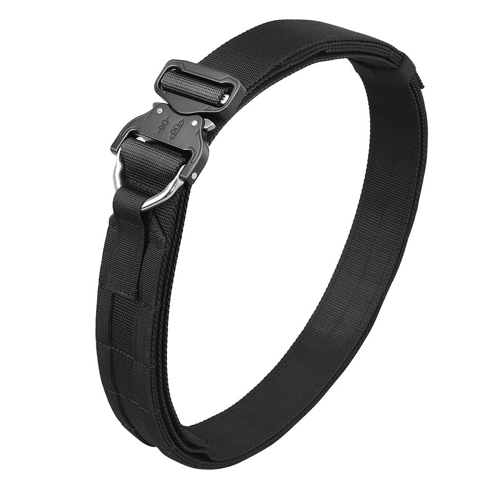 WOSPORT CINTURA TATTICA CON FIBBIA COBRA IN METALLO  NERO (WO-BA22B)