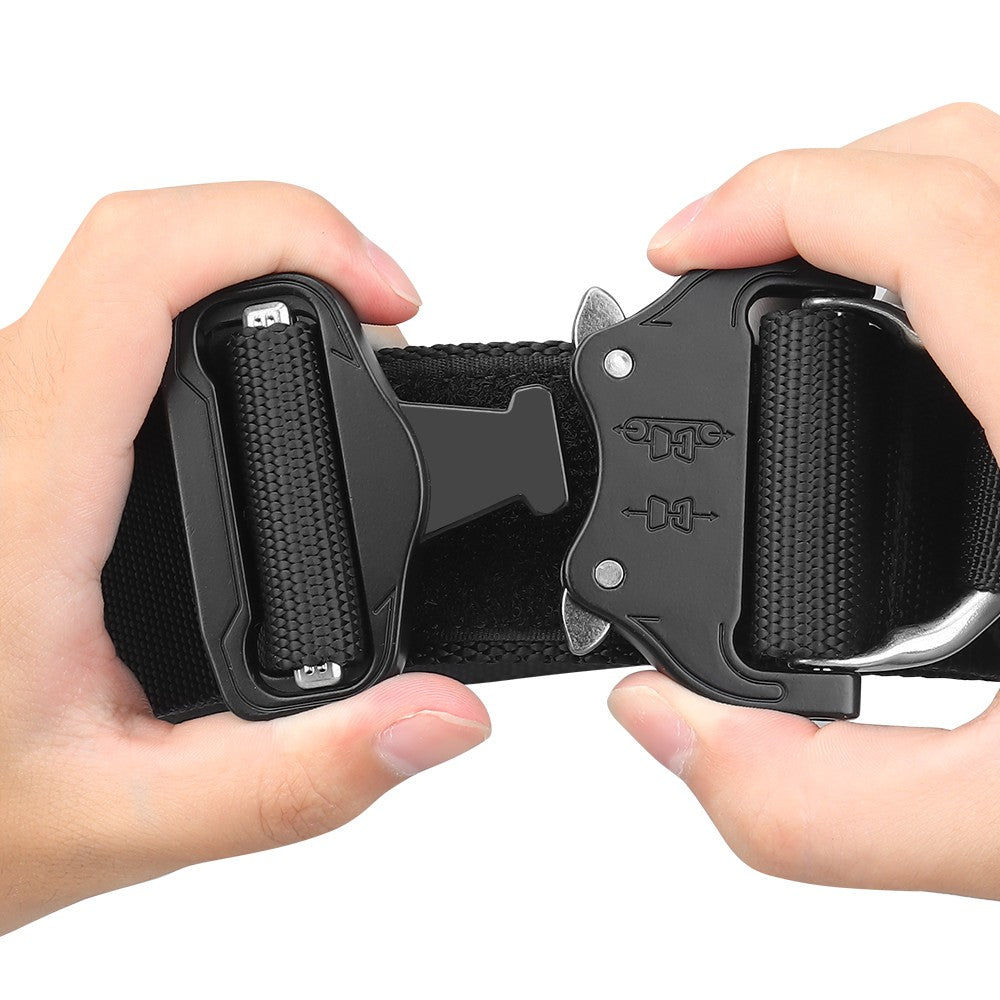 WOSPORT CINTURA TATTICA CON FIBBIA COBRA IN METALLO  NERO (WO-BA22B)