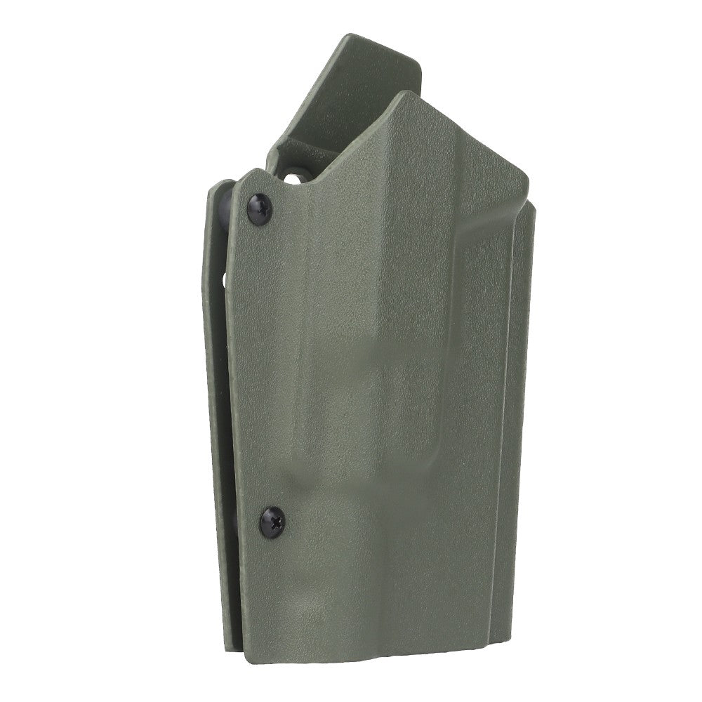 WOSPORT FONDINA DA COMPETIZIONE IN KYDEX QUICK PULL PER SERIE G17 GLOCK 17 VERDE OLIVE DRAB (WO-GB09V)