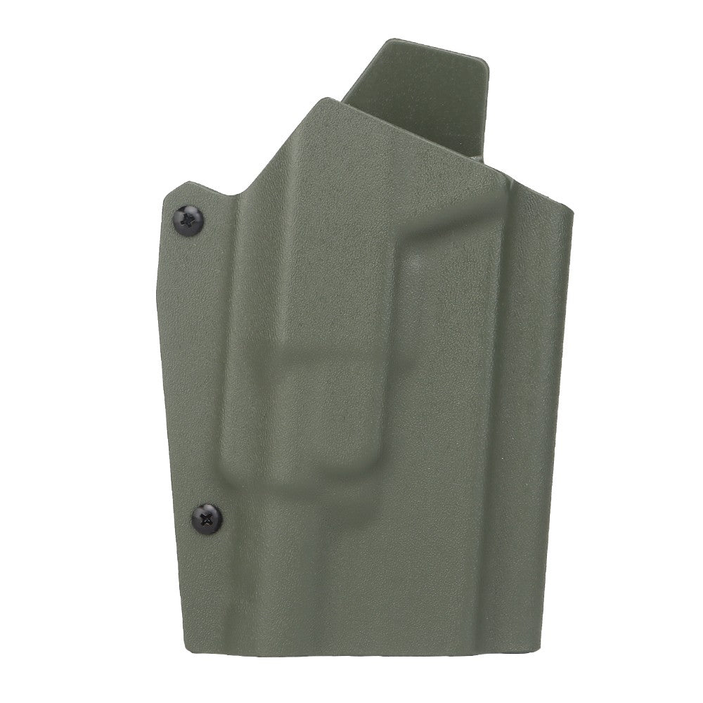WOSPORT FONDINA DA COMPETIZIONE IN KYDEX QUICK PULL PER SERIE G17 GLOCK 17 VERDE OLIVE DRAB (WO-GB09V)