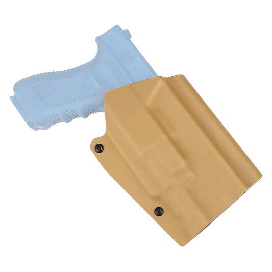 WOSPORT FONDINA DA COMPETIZIONE IN KYDEX QUICK PULL PER SERIE G17 GLOCK 17 TAN (WO-GB09T)
