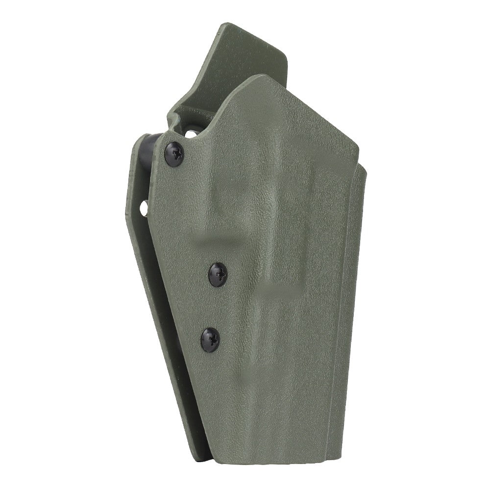 WOSPORT FONDINA DA COMPETIZIONE IN KYDEX QUICK PULL PER SERIE G43 GLOCK 43 VERDE OLIVE DRAB (WO-GB08V)