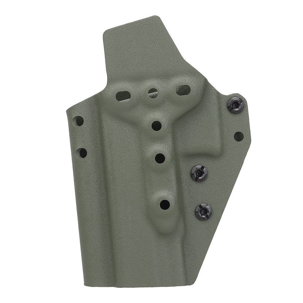 WOSPORT FONDINA DA COMPETIZIONE IN KYDEX QUICK PULL PER SERIE G43 GLOCK 43 VERDE OLIVE DRAB (WO-GB08V)