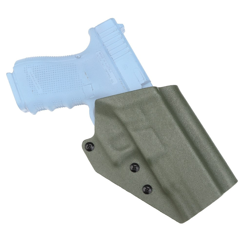WOSPORT FONDINA DA COMPETIZIONE IN KYDEX QUICK PULL PER SERIE G43 GLOCK 43 VERDE OLIVE DRAB (WO-GB08V)