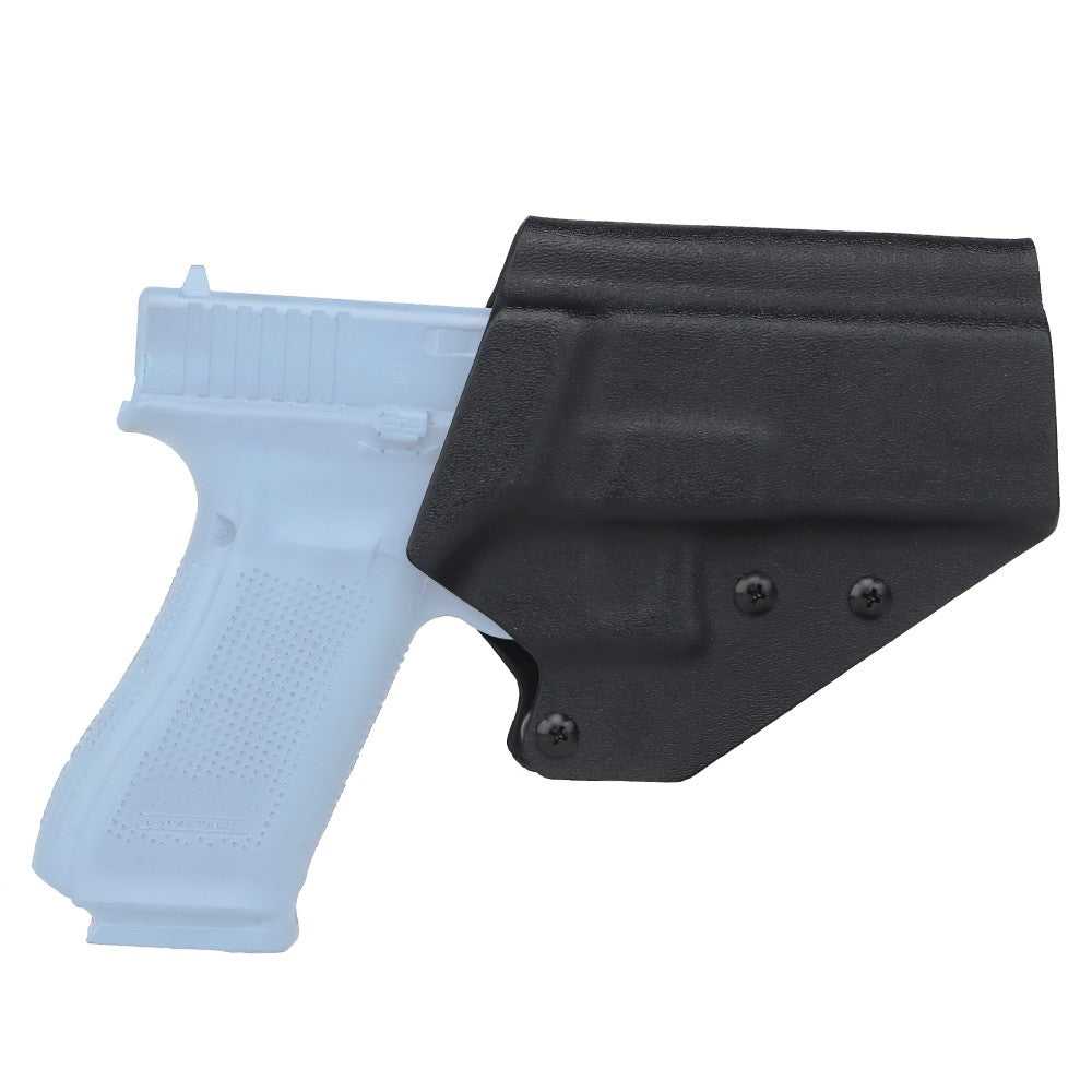 WOSPORT FONDINA DA COMPETIZIONE IN KYDEX QUICK PULL PER SERIE GLOCK CON GLOCK 17/19/19X/45 NERA (WO-GB07B)