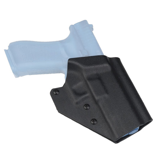 WOSPORT FONDINA DA COMPETIZIONE IN KYDEX QUICK PULL PER SERIE GLOCK CON GLOCK 17/19/19X/45 NERA (WO-GB07B)