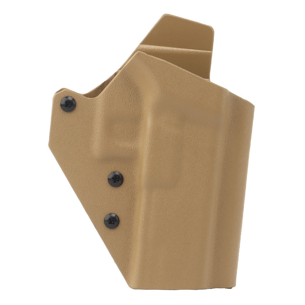 WOSPORT FONDINA DA COMPETIZIONE IN KYDEX QUICK PULL PER SERIE GLOCK CON GLOCK 17/19/19X/45 TAN (WO-GB07T)