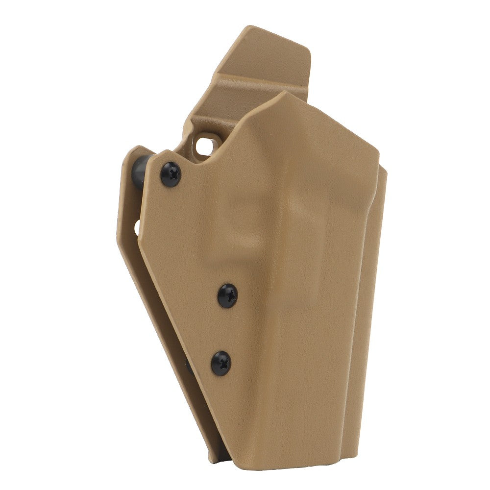 WOSPORT FONDINA DA COMPETIZIONE IN KYDEX QUICK PULL PER SERIE GLOCK CON GLOCK 17/19/19X/45 TAN (WO-GB07T)