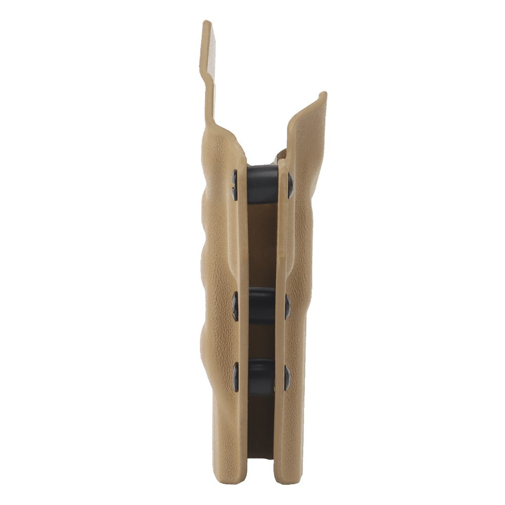 WOSPORT FONDINA DA COMPETIZIONE IN KYDEX QUICK PULL PER SERIE GLOCK CON GLOCK 17/19/19X/45 TAN (WO-GB07T)