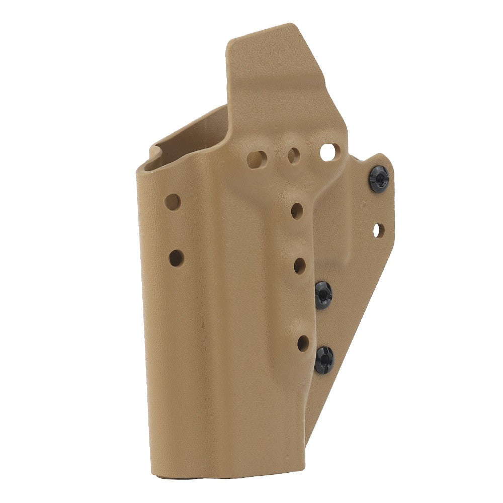 WOSPORT FONDINA DA COMPETIZIONE IN KYDEX QUICK PULL PER SERIE GLOCK CON GLOCK 17/19/19X/45 TAN (WO-GB07T)