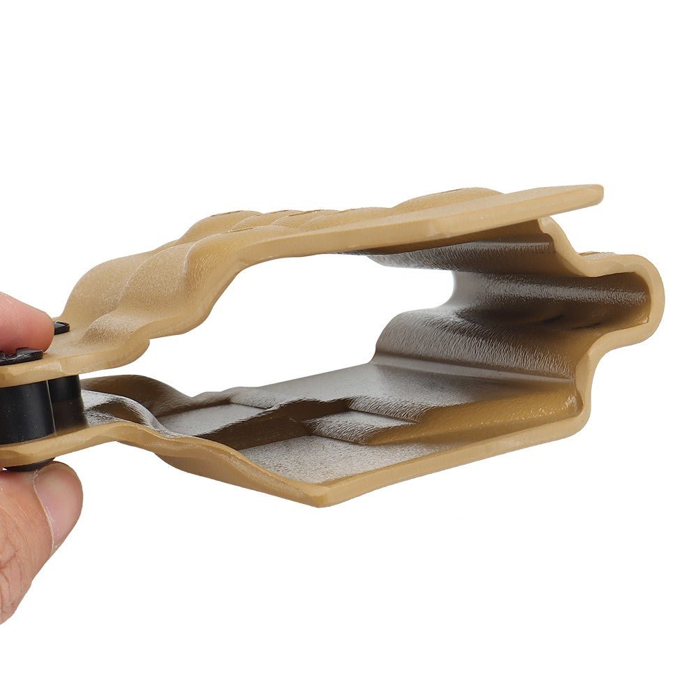 WOSPORT FONDINA DA COMPETIZIONE IN KYDEX QUICK PULL PER SERIE GLOCK 17/19/19X/45 CON G-XC1 TAN (WO-GB06T)