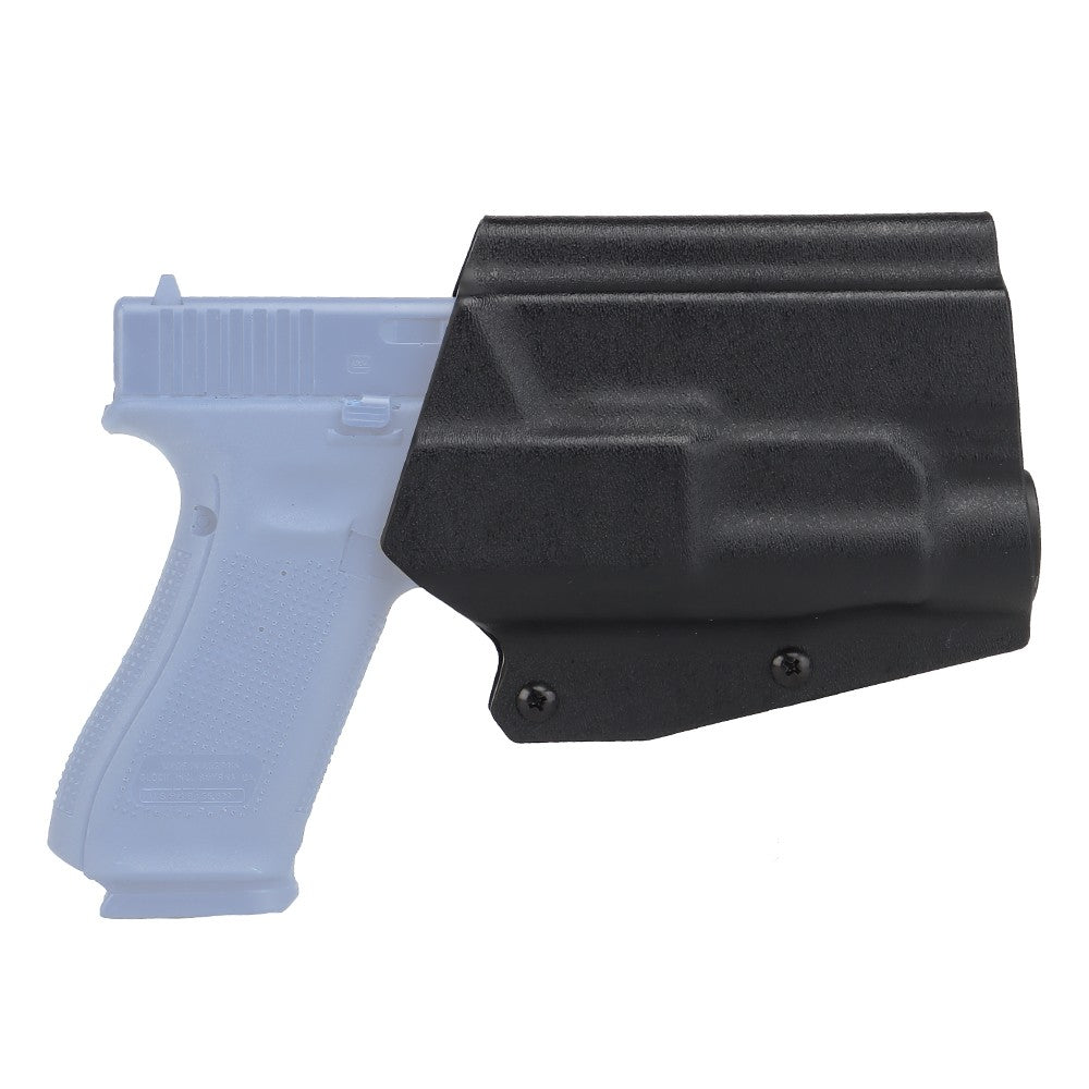 WOSPORT FONDINA DA COMPETIZIONE IN KYDEX QUICK PULL PER SERIE GLOCK CON TORCIA TLR-1  NERA (WO-GB01B)