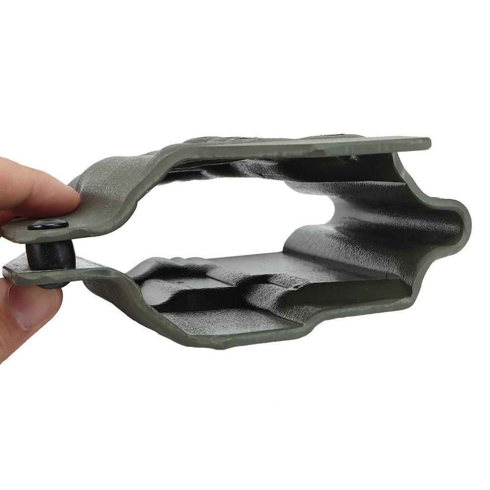 WOSPORT FONDINA DA COMPETIZIONE IN KYDEX QUICK PULL PER SERIE GLOCK CON TORCIA TLR-1 VERDE OLIVE DRAB (WO-GB01V)
