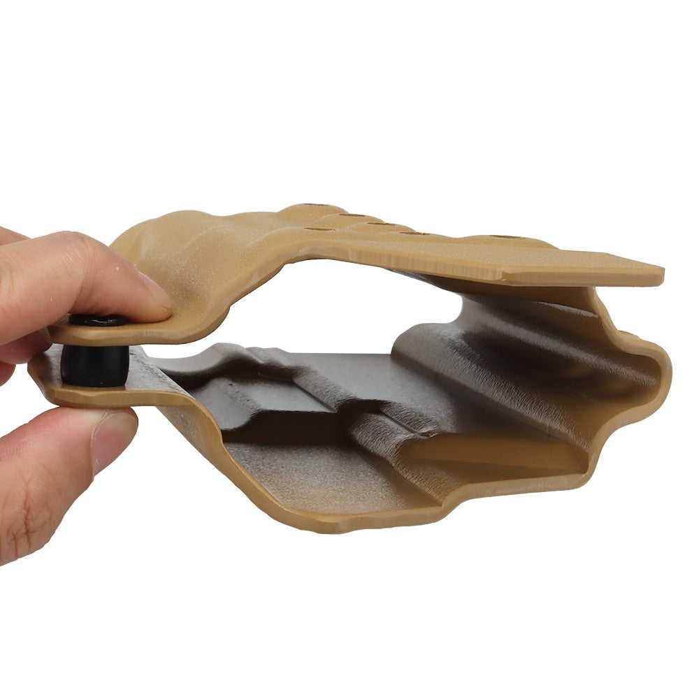 WOSPORT FONDINA DA COMPETIZIONE IN KYDEX QUICK PULL PER SERIE GLOCK CON TORCIA TLR-1  TAN (WO-GB01T)