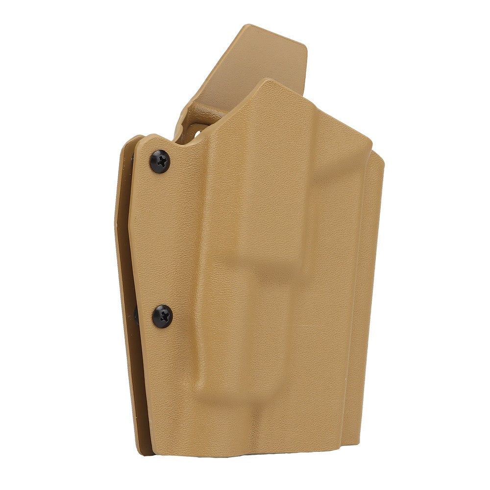 WOSPORT FONDINA DA COMPETIZIONE IN KYDEX QUICK PULL PER SERIE GLOCK CON TORCIA TLR-1  TAN (WO-GB01T)