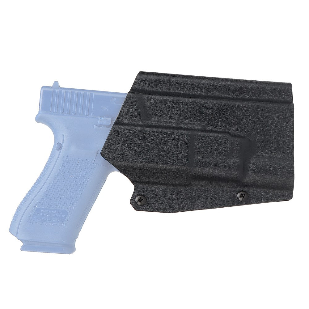 WOSPORT FONDINA DA COMPETIZIONE IN KYDEX QUICK PULL PER SERIE GLOCK XL CON TORCIA G-X300 NERA (WO-GB03B)