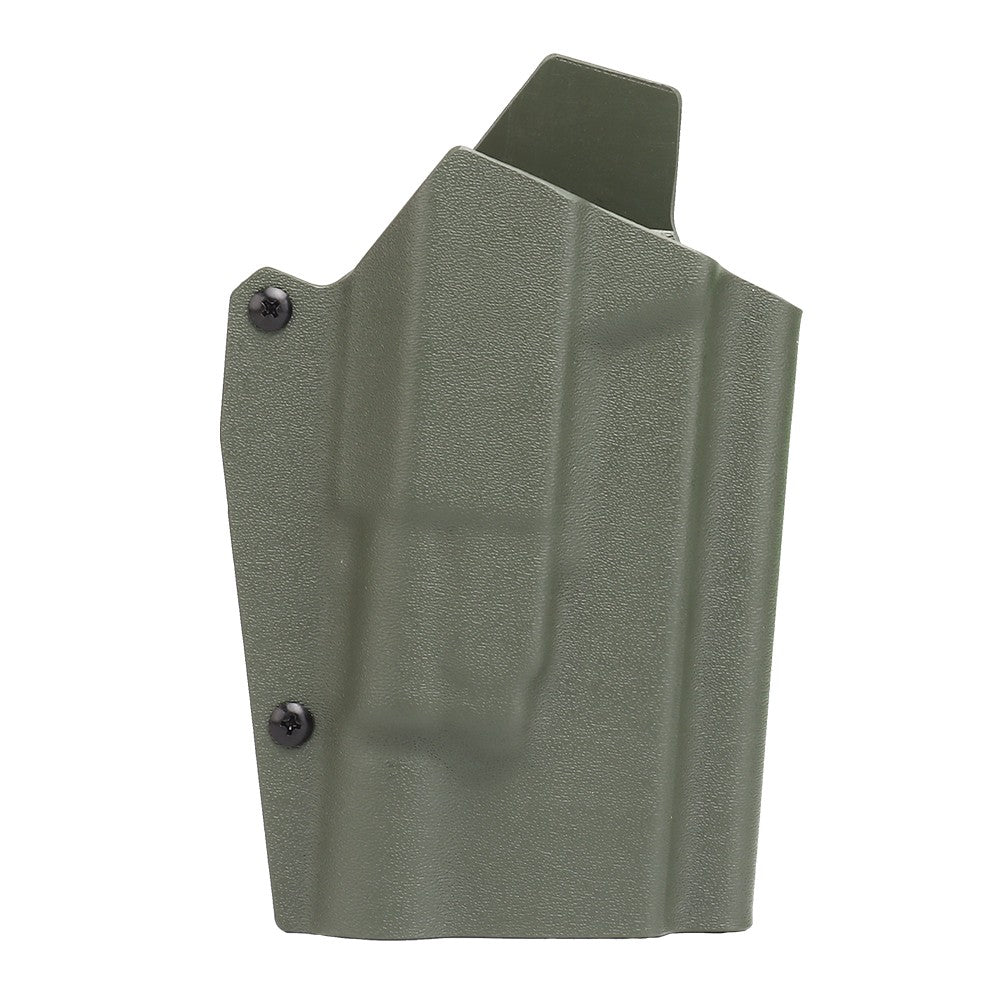 WOSPORT FONDINA DA COMPETIZIONE IN KYDEX QUICK PULL PER SERIE GLOCK XL CON TORCIA G-X300 VERDE OLIVE DRAB (WO-GB03V)