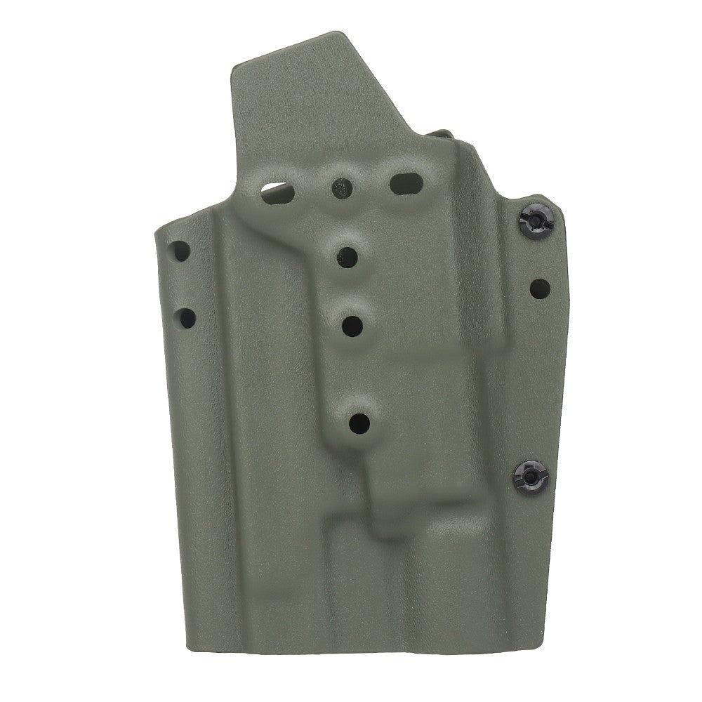 WOSPORT FONDINA DA COMPETIZIONE IN KYDEX QUICK PULL PER SERIE P226 CON TORCIA X300 VERDE OLIVE DRAB (WO-GBK12V)
