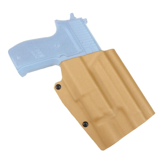 WOSPORT FONDINA DA COMPETIZIONE IN KYDEX QUICK PULL PER SERIE P226 CON TORCIA X300 TAN (WO-GBK12T)